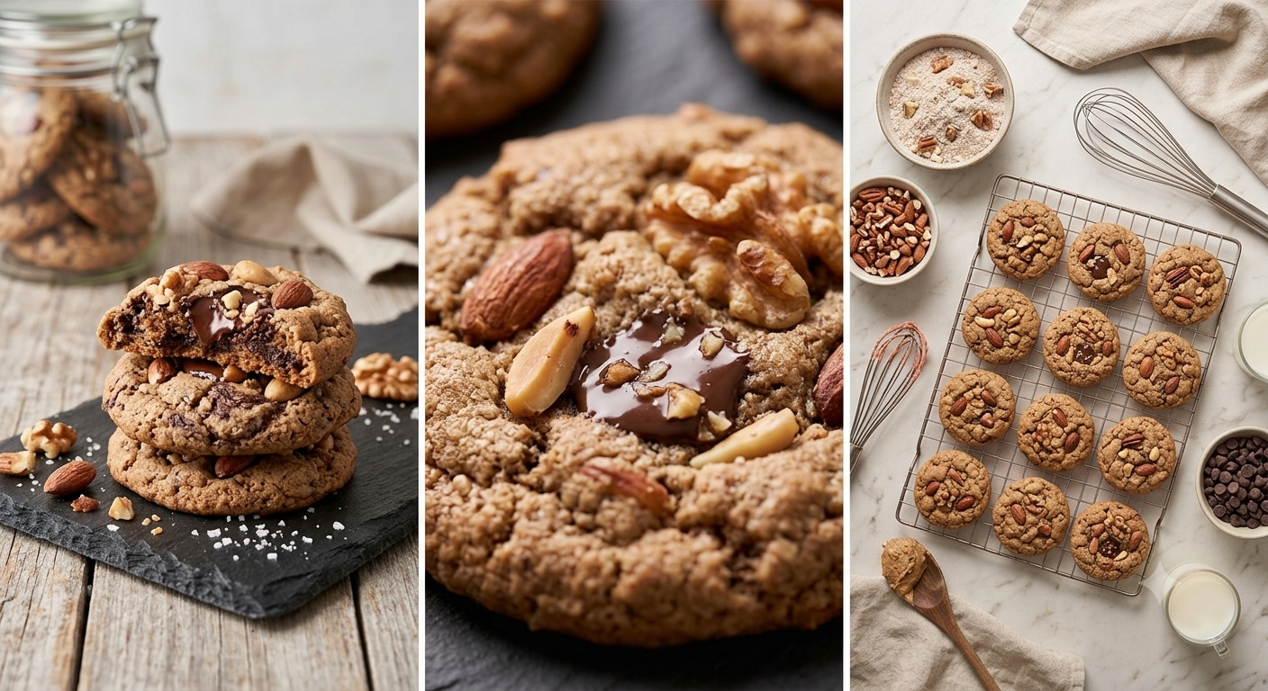 Whole Wheat Cookies with Nuts