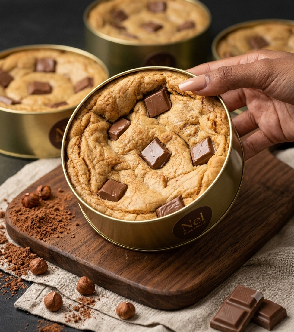 Milk Chocolate cookie tin